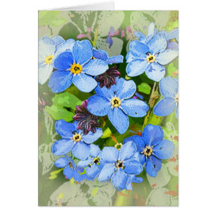Forgetmenot bloemkaart
