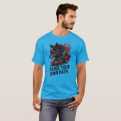 ForgeYour Own Path Cyber Wolf T-Shirt – Pathfinder (Voorkant volledig)