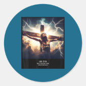 Forgive Know Not What Ronde Sticker (Voorkant)