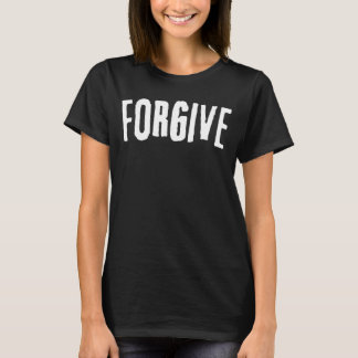 FORGIVE minimalistisch Motivatie thema Word T-shirt