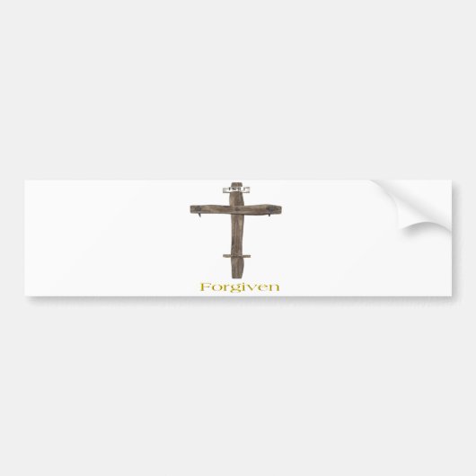 Forgiven Bumpersticker (Voorkant)