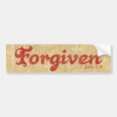 Forgiven Bumpersticker (Voorkant)