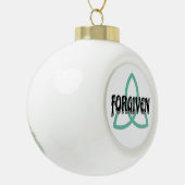 Forgiven Keramische Bal Ornament (Links)