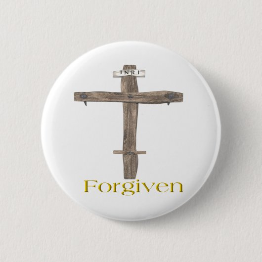 Forgiven Ronde Button 5,7 Cm (Voorkant)