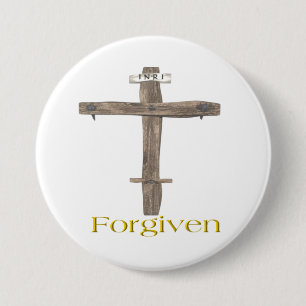 Forgiven Ronde Button 7,6 Cm