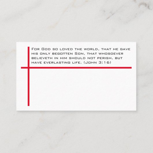 Forgiven sinner's prayer and the gospel of Jesus Visitekaartje (Achterkant)