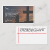 Forgiven sinner's prayer and the gospel of Jesus Visitekaartje (Voorkant / Achterkant)