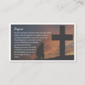Forgiven sinner's prayer and the gospel of Jesus Visitekaartje (Voorkant)