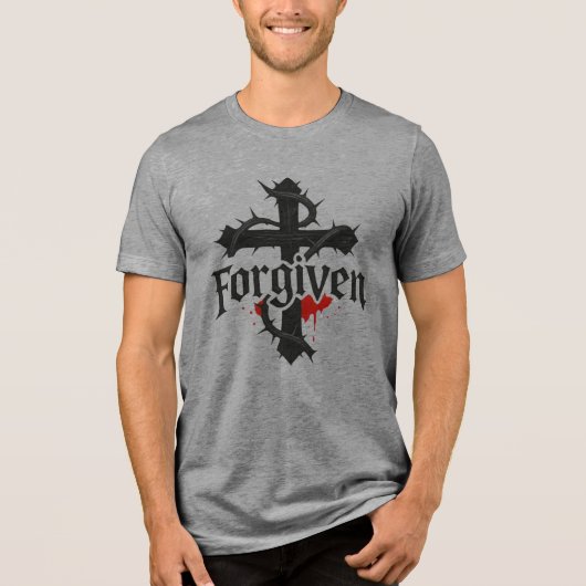 Forgiven Tri-Blend Shirt (Voorkant)