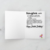 FORGOT-FORGIVE KAART (Binnen)