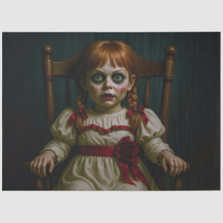 "Forgotten Doll" Tissue Paper - Creepy Vintage Tissuepapier