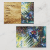 FORGOTTEN ROOS Fighting Knight,Devil,Parchment Visitekaartje (Voorkant / Achterkant)