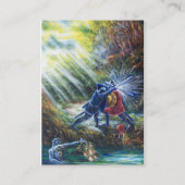 FORGOTTEN ROOS Fighting Knight,Devil,Parchment Visitekaartje (Achterkant)