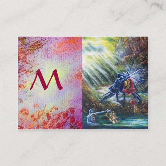 FORGOTTEN ROOS Fighting Knight, Money, Devil Pink Visitekaartje (Achterkant)