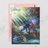 FORGOTTEN ROOS vecht tegen nachten, geld en duivel Briefkaart (Voorkant / Achterkant)