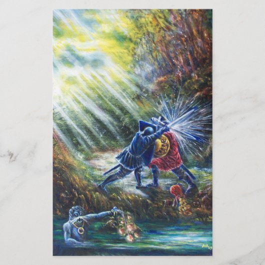 FORGOTTEN ROOS vecht tegen nachten, geld en duivel Briefpapier (Voorkant)