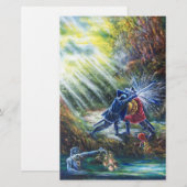 FORGOTTEN ROOS vecht tegen nachten, geld en duivel Briefpapier (Voorkant / Achterkant)