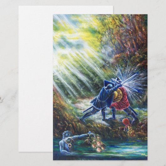 FORGOTTEN ROOS vecht tegen nachten, geld en duivel Briefpapier (Voorkant / Achterkant)