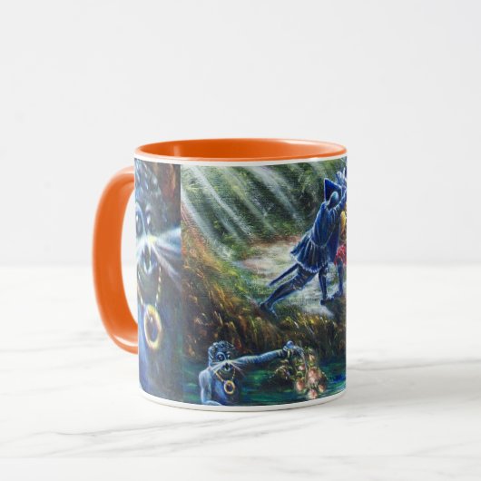 FORGOTTEN ROOS vecht tegen nachten, geld en duivel Mok (Voorkant links)