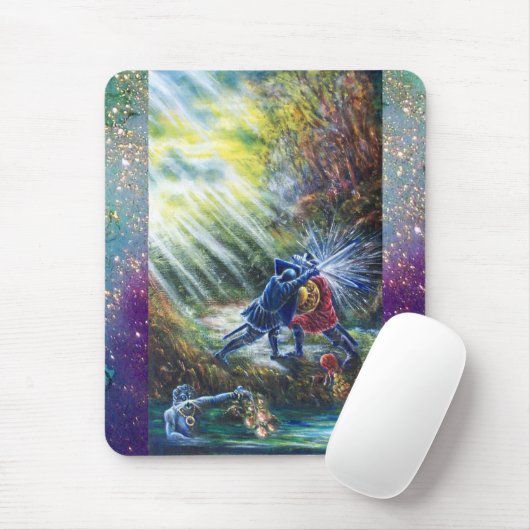 FORGOTTEN ROOS vecht tegen nachten, geld en duivel Muismat (Met muis)