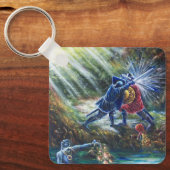 FORGOTTEN ROOS vecht tegen nachten, geld en duivel Sleutelhanger (Voorkant)