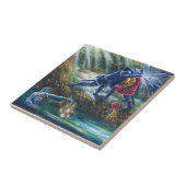 FORGOTTEN ROOS vecht tegen nachten, geld en duivel Tegeltje (Zijkant)