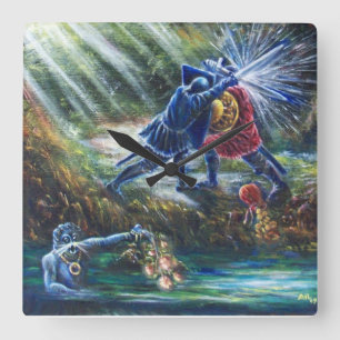 FORGOTTEN ROOS vecht tegen nachten, geld en duivel Vierkante Klok