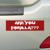 FORILLA RECORDS BUMPERSTICKER (Op auto)