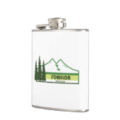 Forillon Nationaal Park Groene Strepen Heupfles (Links)