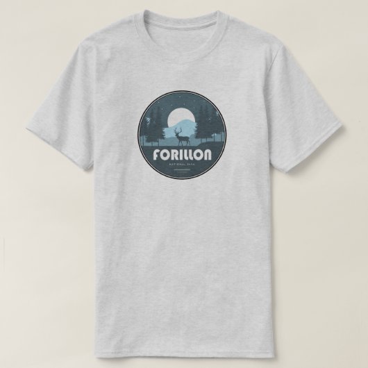 Forillon Nationaal Park Herten T-shirt (Design voorkant)