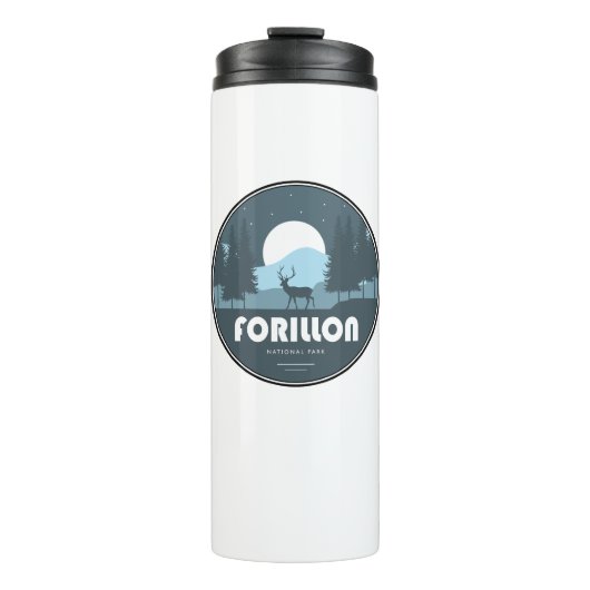 Forillon Nationaal Park Herten Thermosbeker (Voorkant)