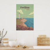 Forillon Nationaal Park Quebec Canada Reisposter Poster (Keuken)