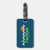 Forillon Nationaal Park Retro Bagagelabel (Achterkant verticaal)