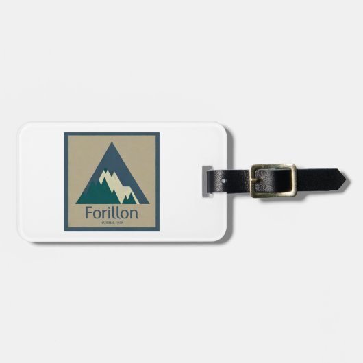 Forillon Nationaal Park Rustiek Bagagelabel (Voorkant horizontaal)