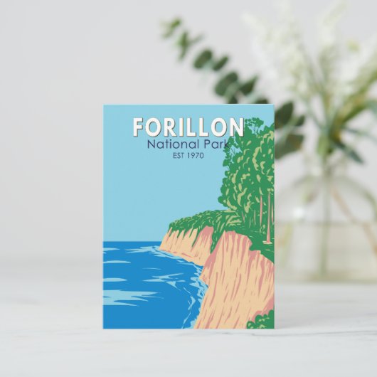 Forillon National Park Canada kunst Briefkaart (Staand voorkant)