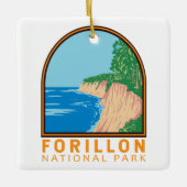 Forillon National Park Canada kunst Keramisch Ornament (Voorkant)