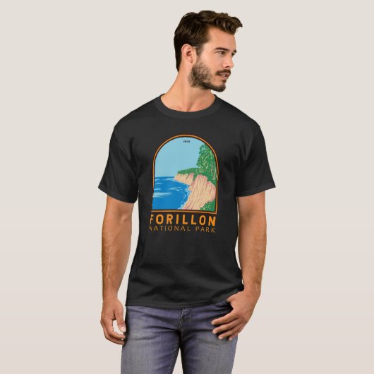 Forillon National Park Canada  kunst T-shirt (Voorkant volledig)