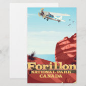 Forillon National Park, Canada reisposter Briefpapier (Voorkant / Achterkant)