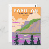 Forillon National Park Canada Travel Art Briefkaart (Voorkant / Achterkant)