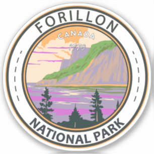 Forillon National Park Canada Travel Art  Sticker