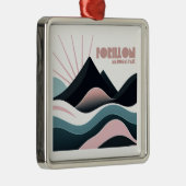 Forillon National Park Gekleurde heuvels Metalen Ornament (Rechts)