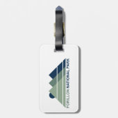 Forillon National Park Mountain Sun Bagagelabel (Achterkant verticaal)