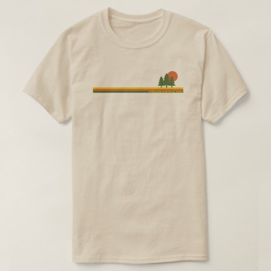 Forillon National Park Pine Trees Sun T-shirt (Design voorkant)