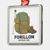 Forillon National Park rugzak Metalen Ornament (Links)