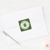 Forillon National Park Sun Trees Vierkante Sticker (Envelop)