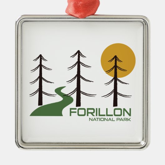 Forillon National Park Trail Metalen Ornament (Voorkant)