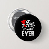 Foring Auntie Ever - Cool Grandaunt Aunt Gift Ronde Button 5,7 Cm (Voorkant /achterkant)
