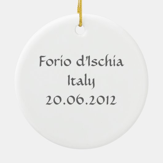 Forio d'Ischia Ornament (Achterkant)