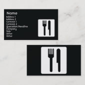 Fork en Knife - Business Visitekaartje (Voorkant / Achterkant)