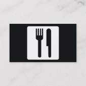 Fork en Knife - Business Visitekaartje (Achterkant)
